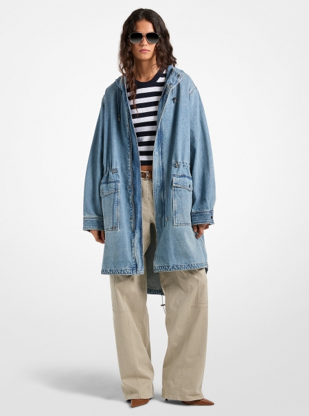 MICHAEL Michael Kors Hooded Denim Parka
