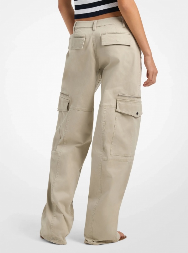 Stretch Cotton Utility Cargo Pants
