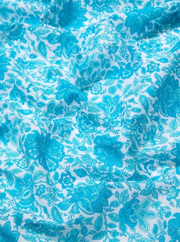 Michael Kors Floral Print Cotton Scarf