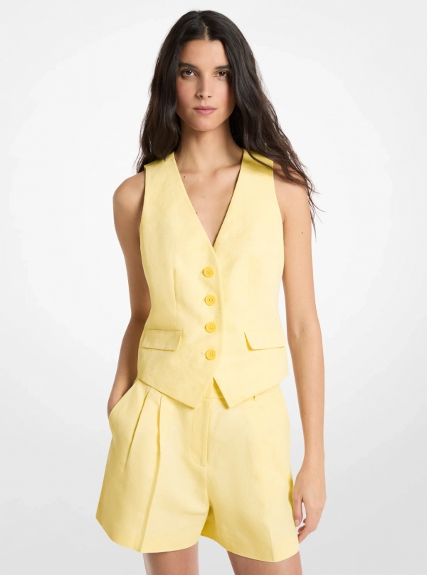 Michael Kors Linen and Cotton Vest