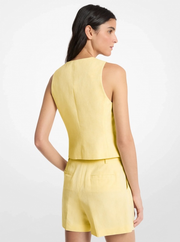 Michael Kors Linen and Cotton Vest