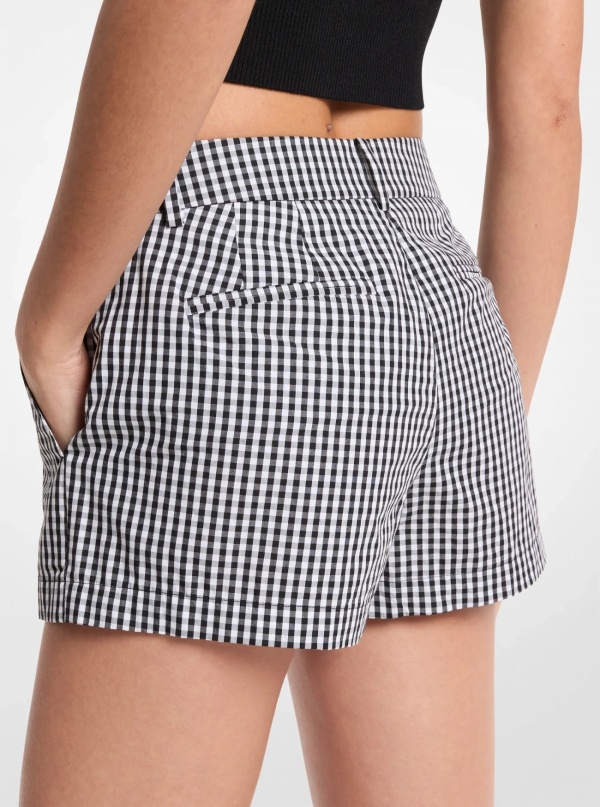 Michael Kors Gingham Cotton Shorts