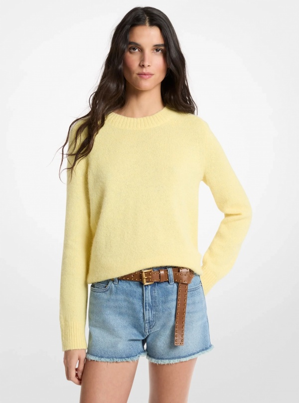 Michael Kors Nylon and Alpaca Blend Sweater