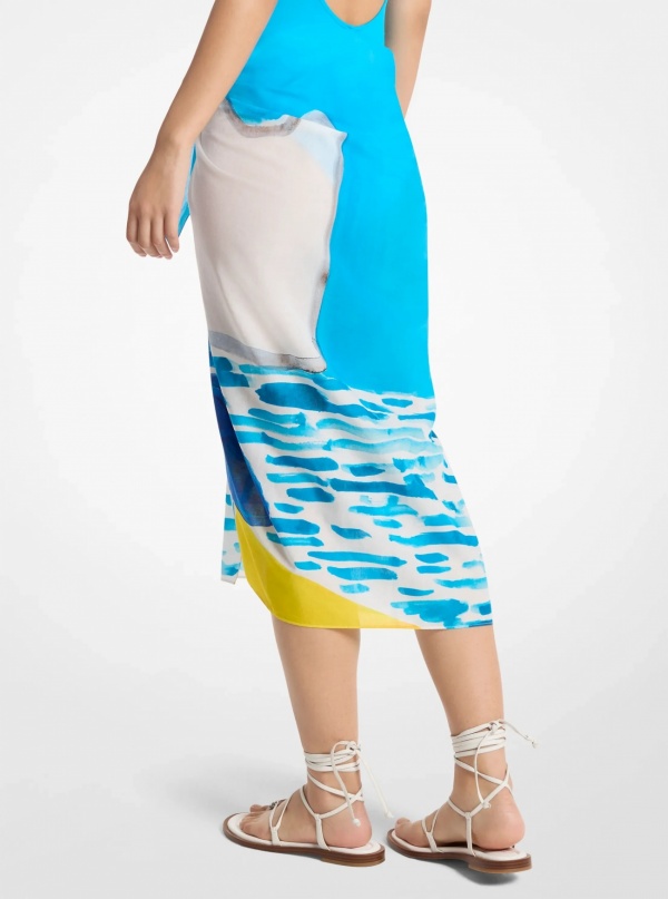 Michael Kors X Christina Zimpel Cotton Lawn Sarong