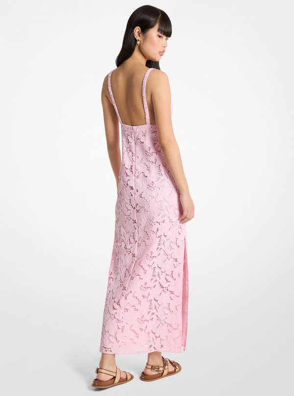 Michael Kors Corded Floral Lace Maxi Dress