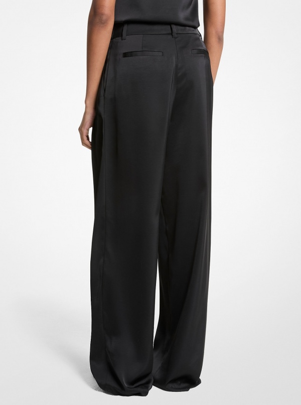 Michael Kors Drapey Satin Wide Leg Pants