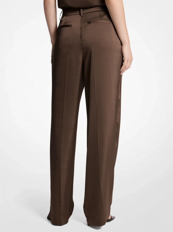 Michael Kors Drapey Satin Wide Leg Pants