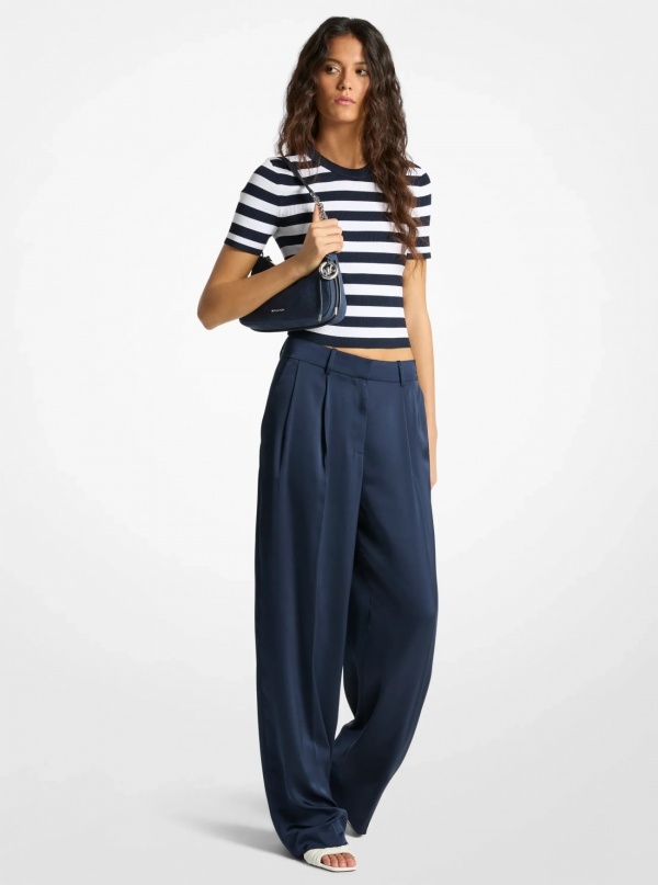 Michael Kors Michael Kors Drapey Satin Wide Leg Pants