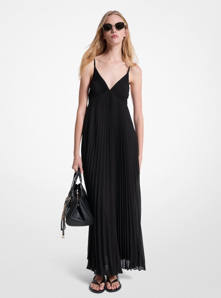 MICHAEL Michael Kors Pleated Georgette Maxi Dress