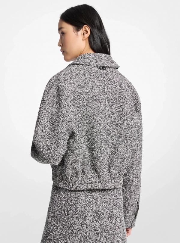 Michael Kors Cotton Blend Tweed Jacket