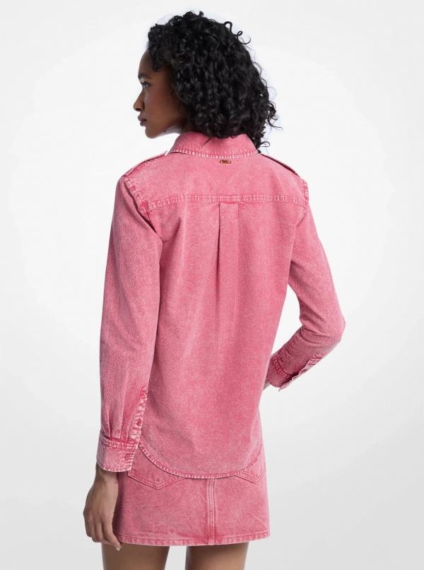 Michael Kors Garment-Dyed Denim Shirt