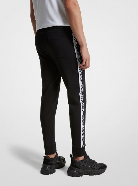 Michael Kors Mens Logo Tape Cotton Blend Joggers
