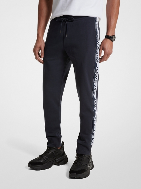 Michael Kors Mens Logo Tape Cotton Blend Joggers