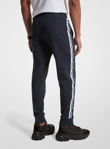 Michael Kors Mens Logo Tape Cotton Blend Joggers