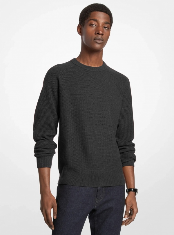 Michael Kors Mens Wool Blend Crewneck Sweater
