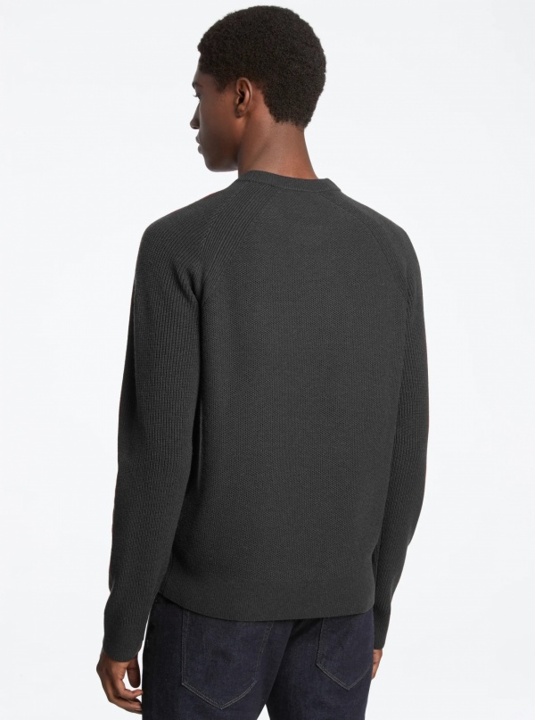 Michael Kors Mens Wool Blend Crewneck Sweater