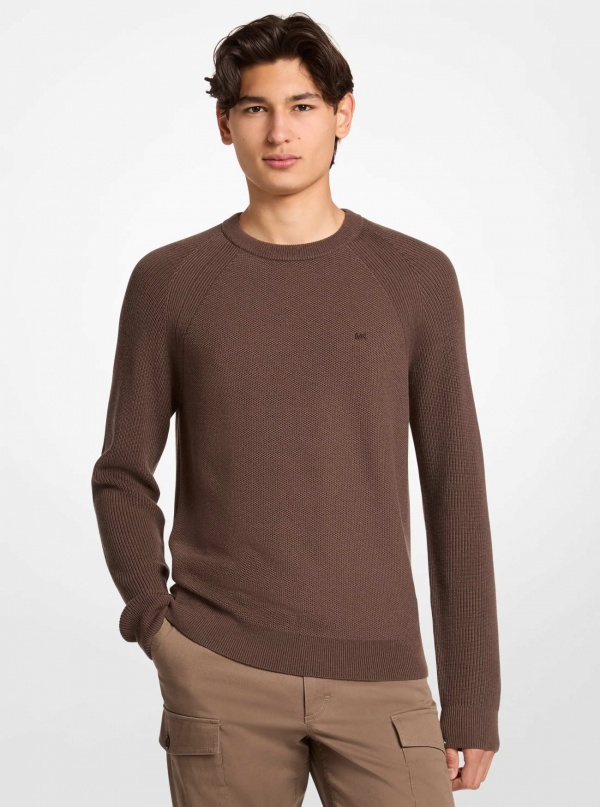 Michael Kors Mens Wool Blend Crewneck Sweater