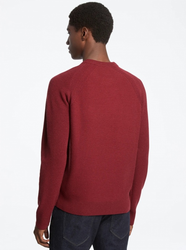 Michael Kors Mens Wool Blend Crewneck Sweater