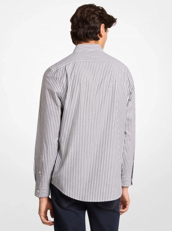 Striped Stretch Cotton Shirt