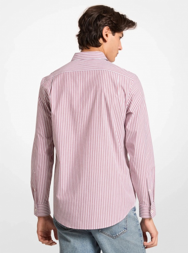 Striped Stretch Cotton Shirt