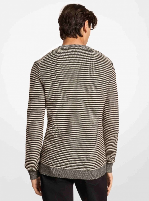 Michael Kors Mens Striped Knit Sweater