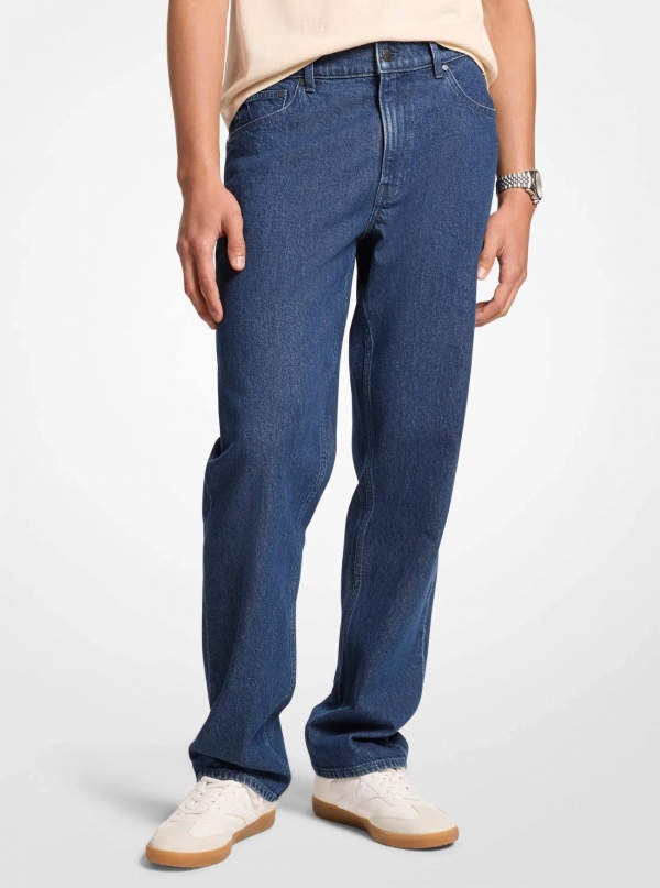 Michael Kors Mens Finn Straight Fit Denim Jeans