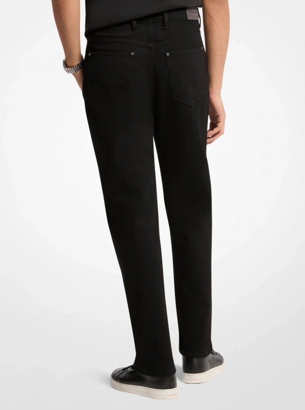 Michael Kors Mens Finn Straight-Fit Stretch Denim Jeans