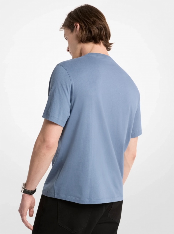 Michael Kors Mens Graphic Logo Cotton Jersey T-Shirt