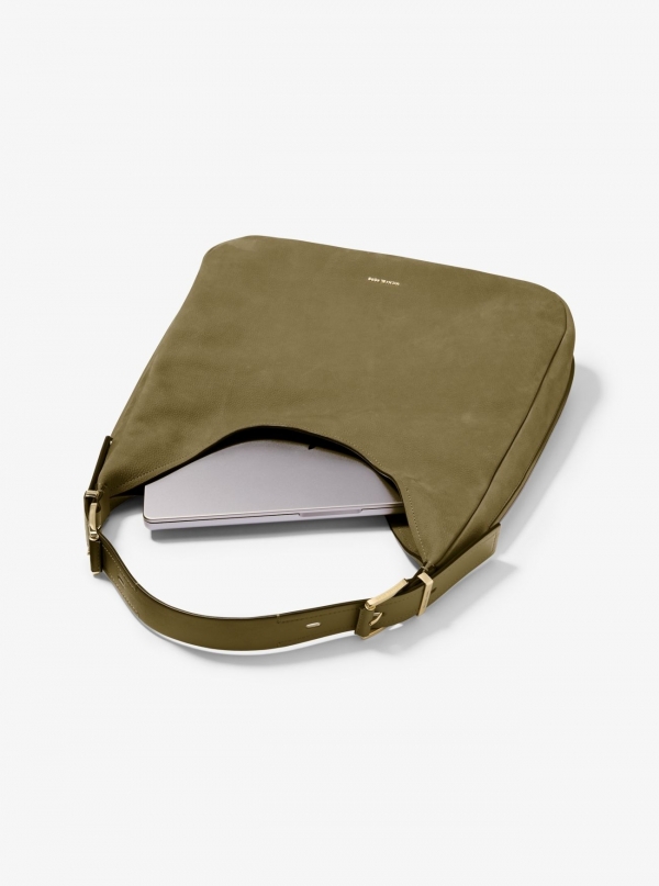 MICHAEL Michael Kors Nolita Large Nubuck Hobo Shoulder Bag