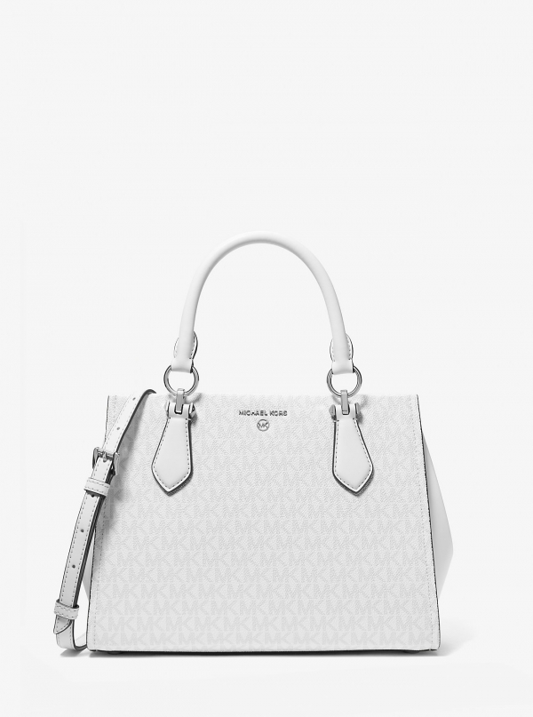 MICHAEL Michael Kors Marilyn Medium Signature Logo Satchel