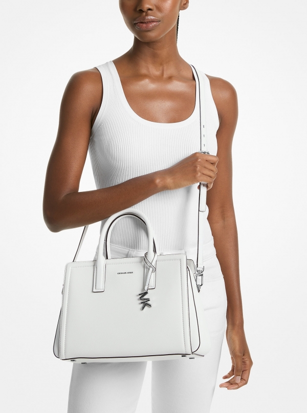 MICHAEL Michael Kors Laila Medium Leather Satchel