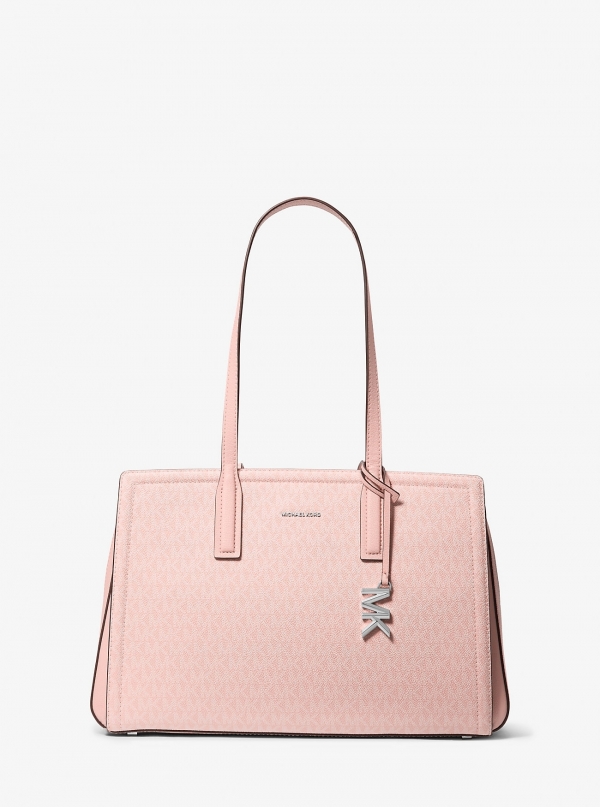 MICHAEL Michael Kors Laila Medium Signature Logo Tote Bag