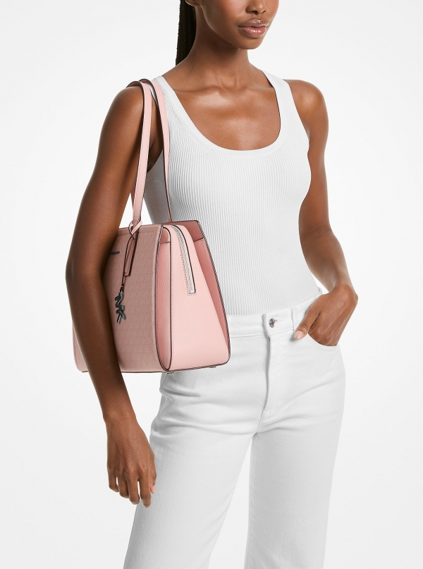 MICHAEL Michael Kors Laila Medium Signature Logo Tote Bag