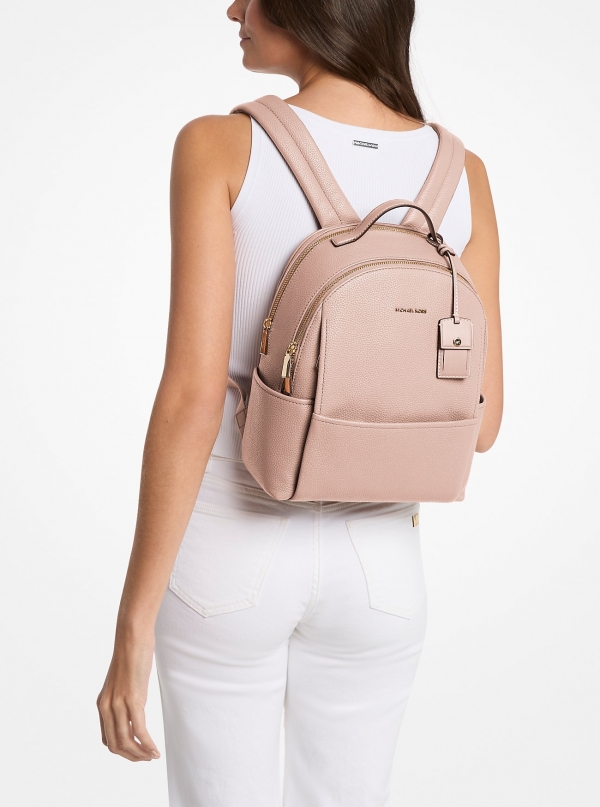 MICHAEL Michael Kors Sable Medium Pebbled Leather Backpack
