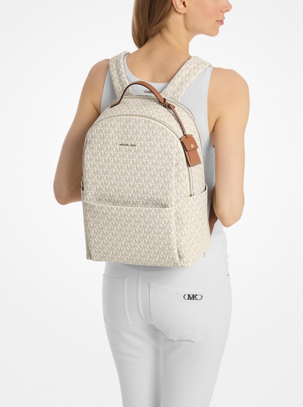 MICHAEL Michael Kors Sable Large Signature Logo Backpack