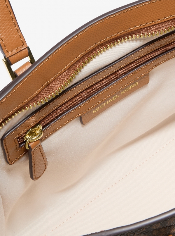 MICHAEL Michael Kors Taryn Small Signature Logo and Leather Convertible Crossbody Bag