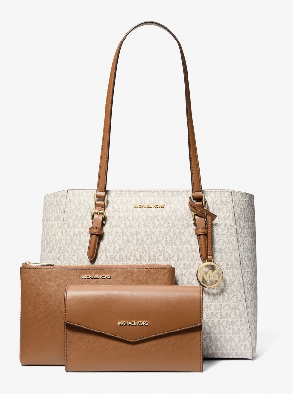 MICHAEL Michael Kors Charlotte Large 3-in-1 Signature Logo Tote Bag