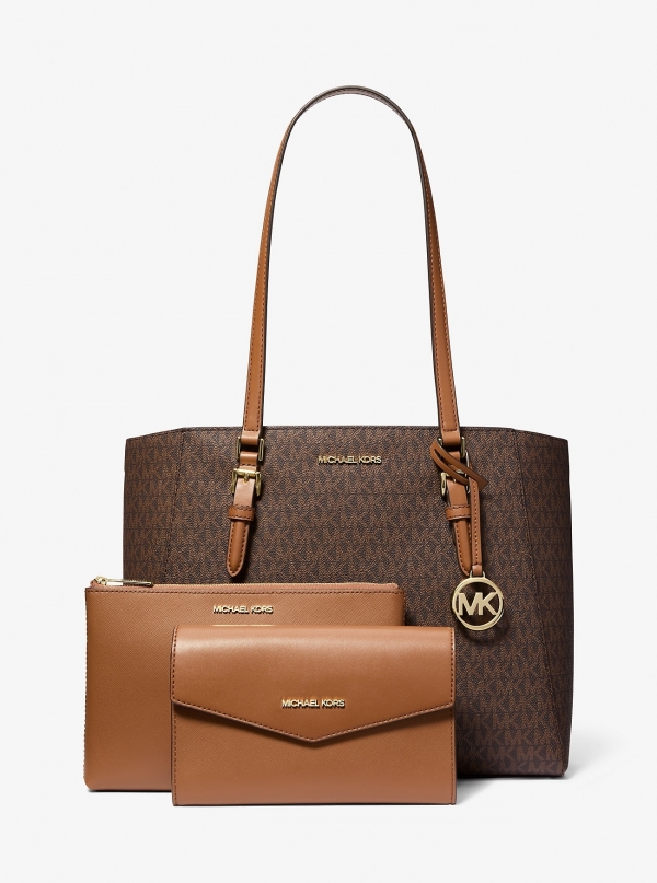 MICHAEL Michael Kors Charlotte Large 3-in-1 Signature Logo Tote Bag