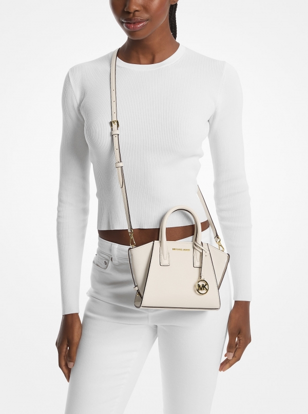 MICHAEL Michael Kors Avril Extra-Small Leather and Suede Satchel