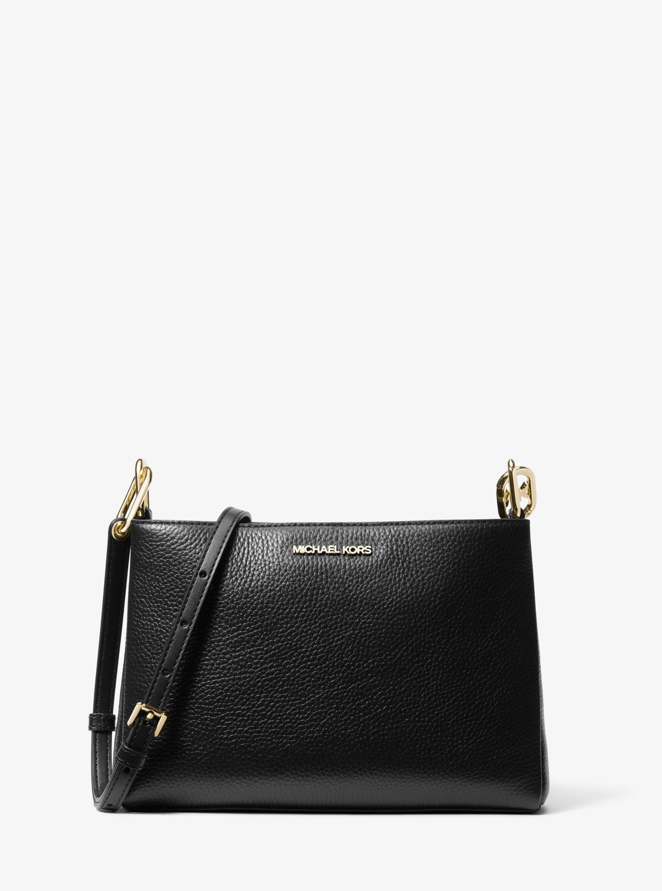 TKC042 ペルティナクス Сумка Michael Kors Trisha Medium Pebbled Leather Crossbody Bag