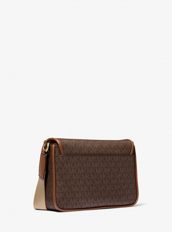 MICHAEL Michael Kors Bradshaw Medium Signature Logo Messenger Bag