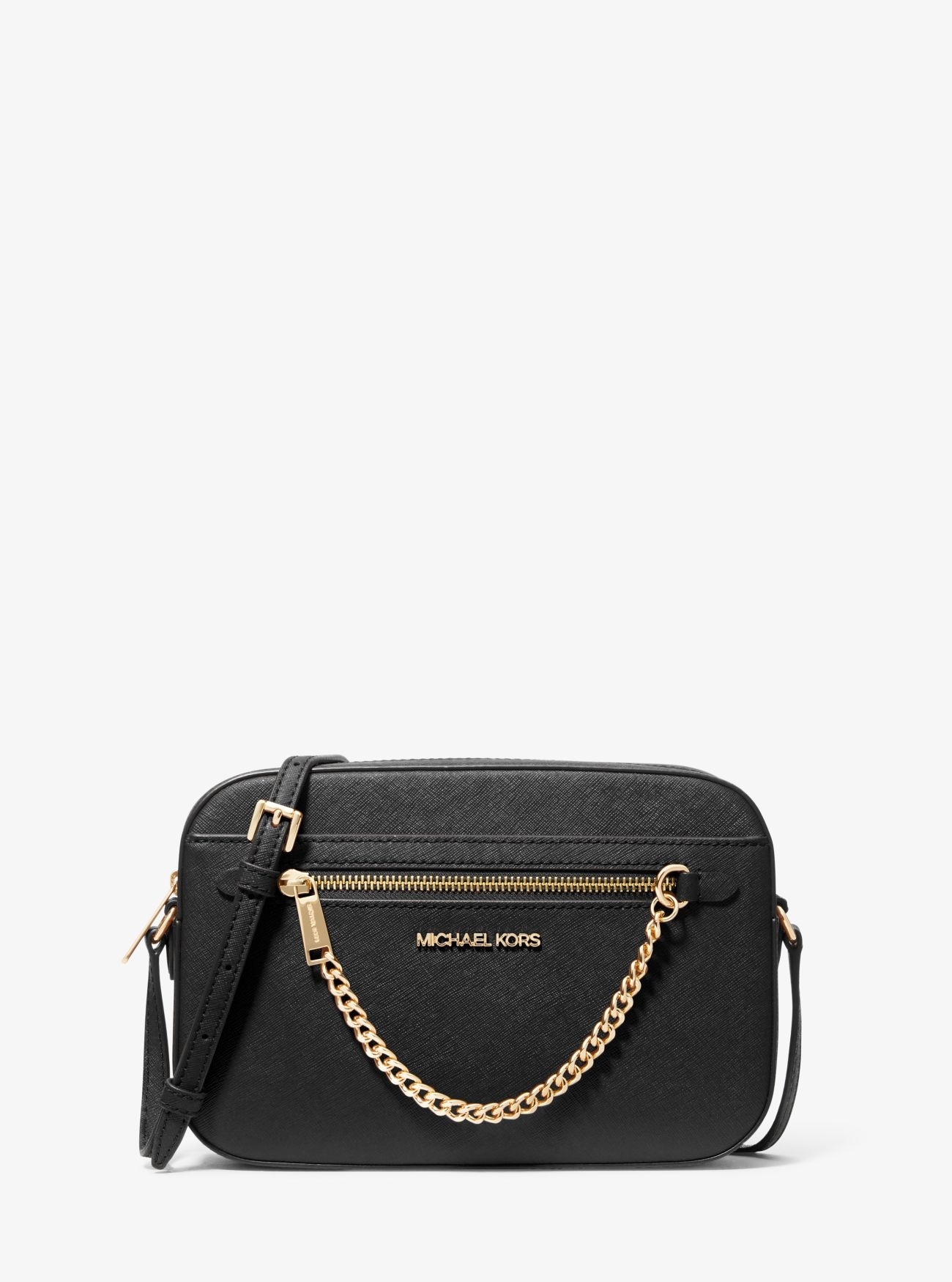 Сумка Michael Kors Jet Set Large Saffiano Leather Crossbody Bag