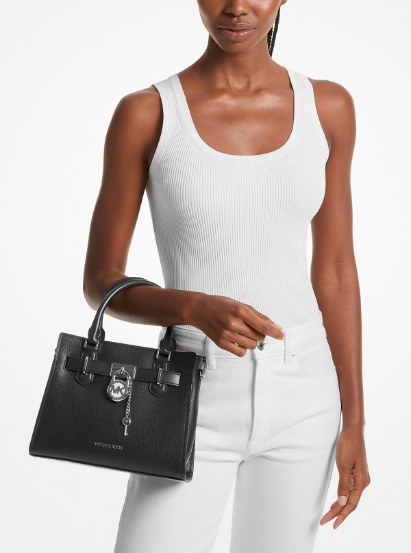 MICHAEL Michael Kors Hamilton Small Leather Satchel