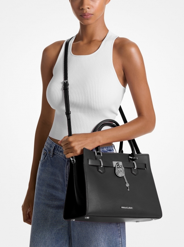 MICHAEL Michael Kors Hamilton Medium Leather Satchel