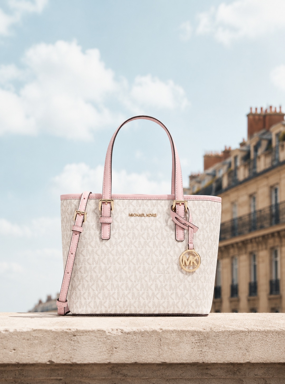 Сумка Michael Kors Jet Set Travel Extra-Small Logo Top-Zip Tote Bag