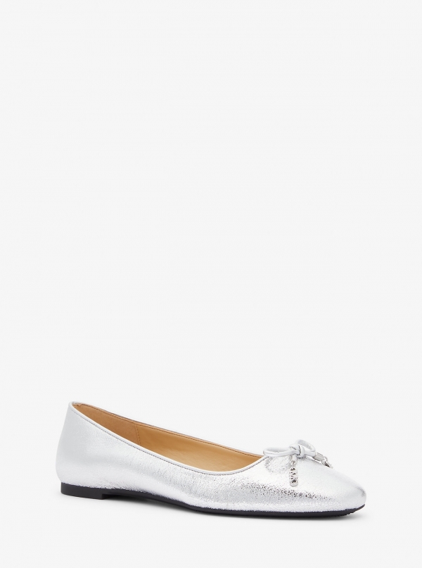 MICHAEL Michael Kors Nori Flex Metallic Leather Ballet Flat