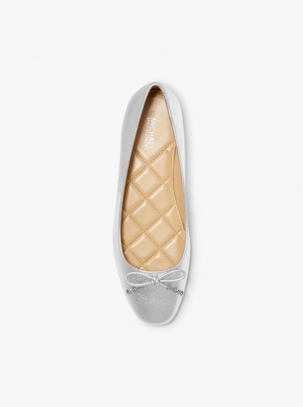 MICHAEL Michael Kors Nori Flex Metallic Leather Ballet Flat