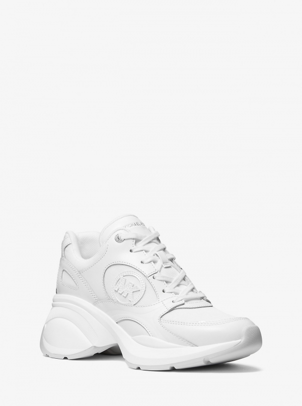 MICHAEL Michael Kors Zuma Leather and Mesh Trainer