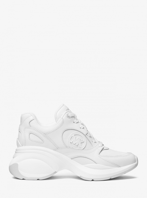 MICHAEL Michael Kors Zuma Leather and Mesh Trainer
