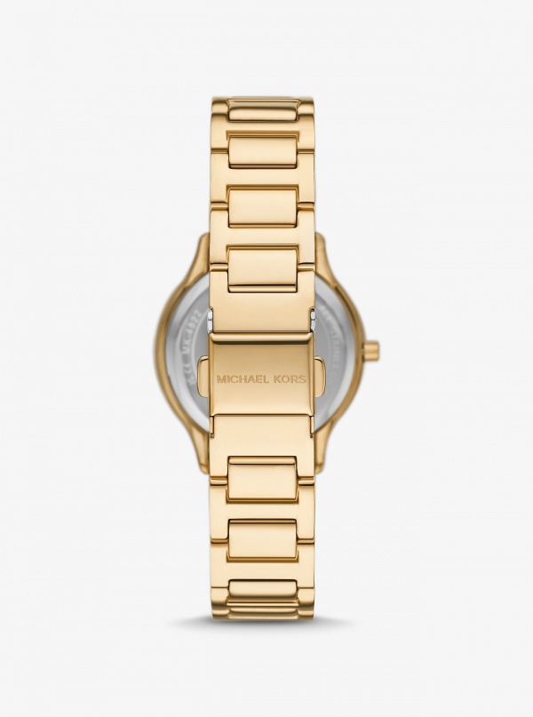Michael Kors Mini Sage Pavé Gold-Tone Watch